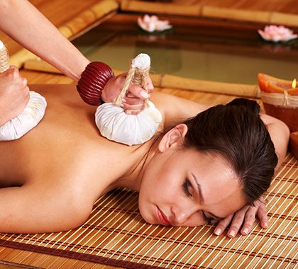 Traditional Thai body massage with assisted stretching